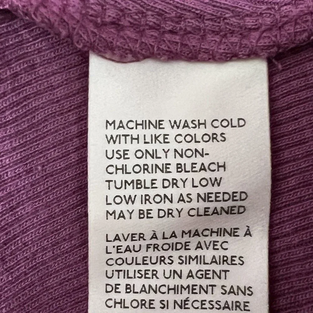 NWT $78 Free People Small & Medium Santa Clara Thermal Top Mulberry Off Shoulder - Picture 7 of 10